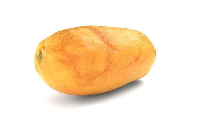 Papaya 01 - Photorealistic  Scan Low-poly 3D model 6