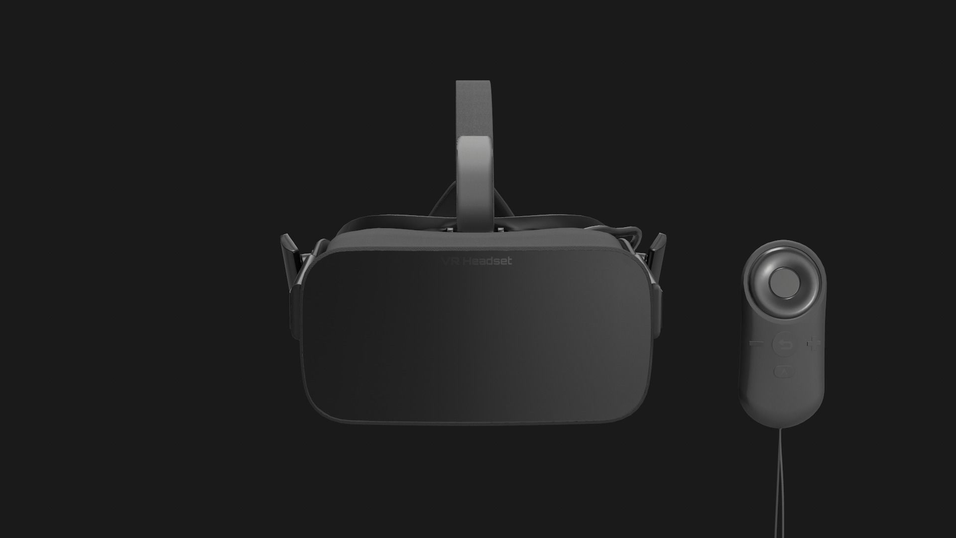 VR Headset Low-poly 3D model_9