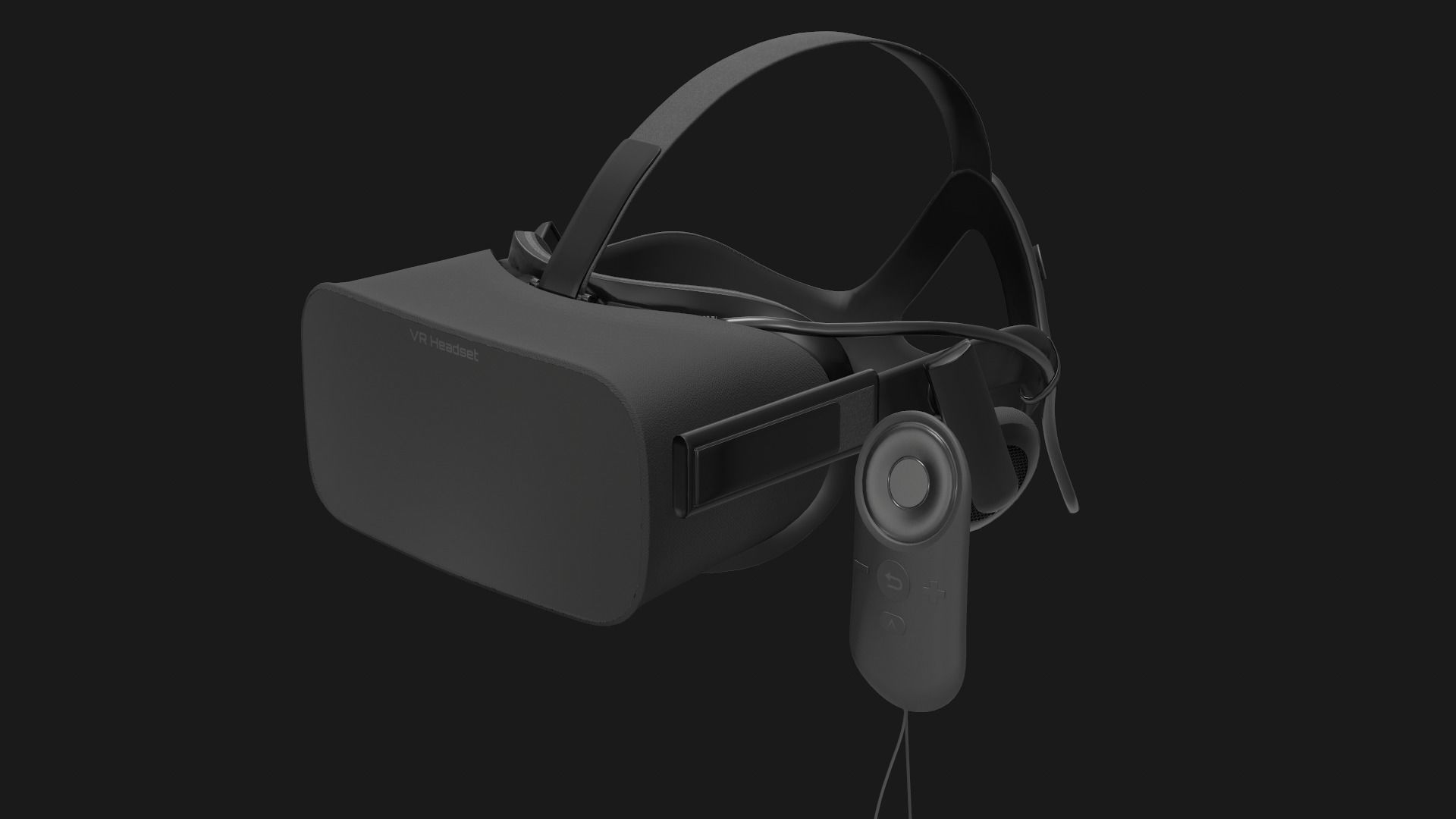VR Headset Low-poly 3D model_8