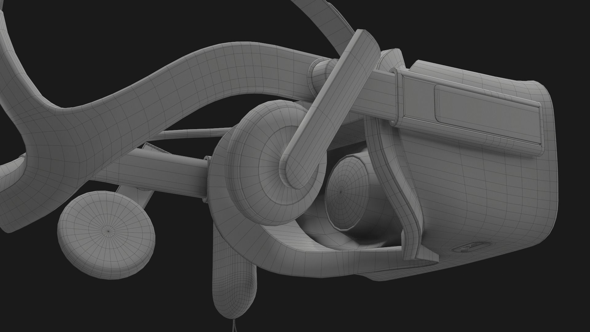 VR Headset Low-poly 3D model_22