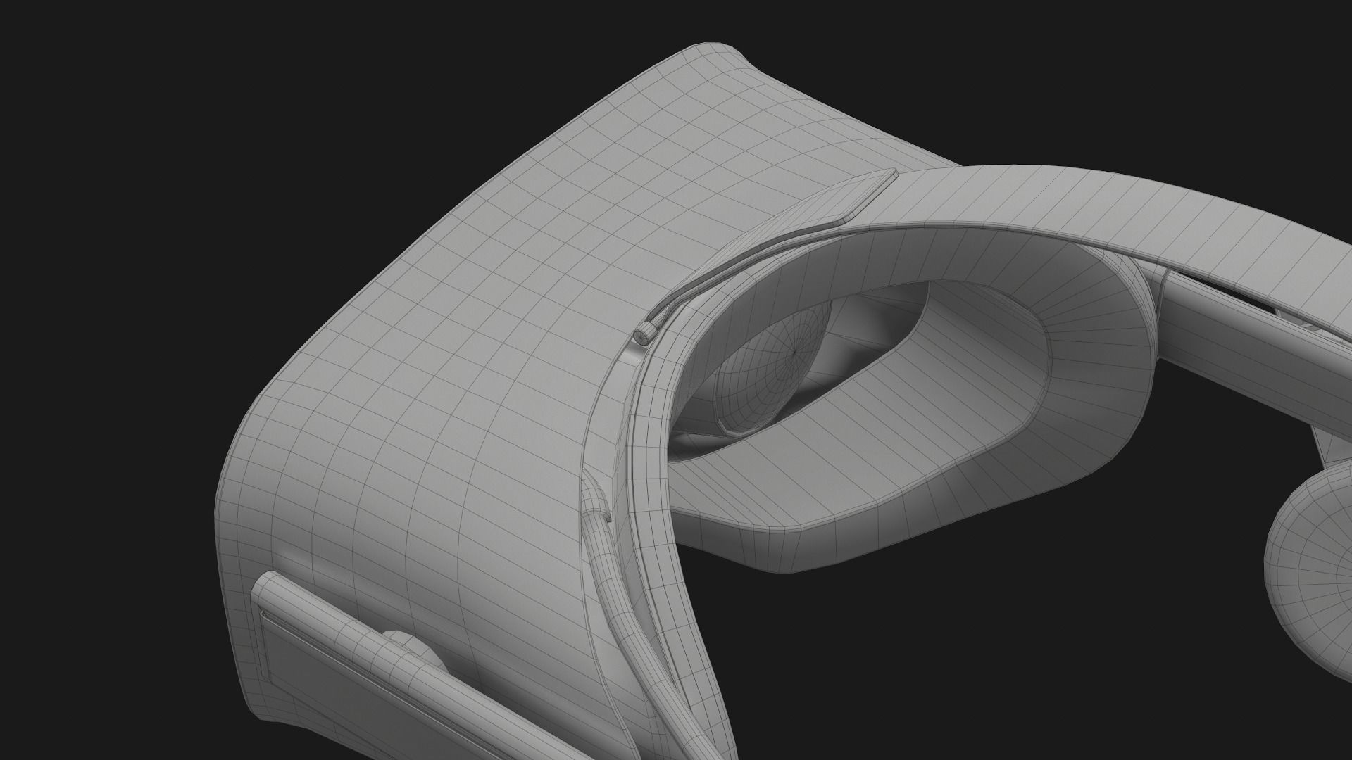 VR Headset Low-poly 3D model_23