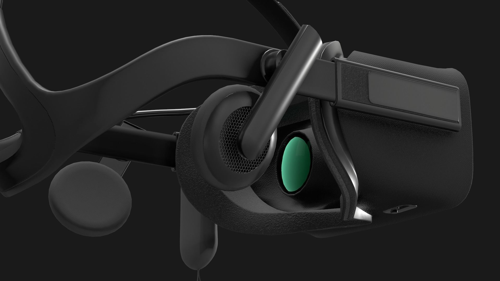 VR Headset Low-poly 3D model_21