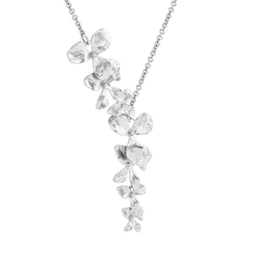 Organic Shaped Jewelry 7 Flowers Pendant Necklace 3D print model_31