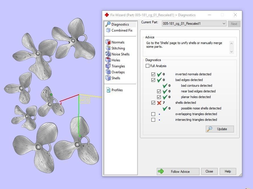 Organic Shaped Jewelry 7 Flowers Pendant Necklace 3D print model_32