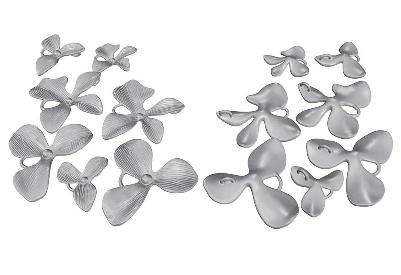 Organic Shaped Jewelry 7 Flowers Pendant Necklace 3D print model_33