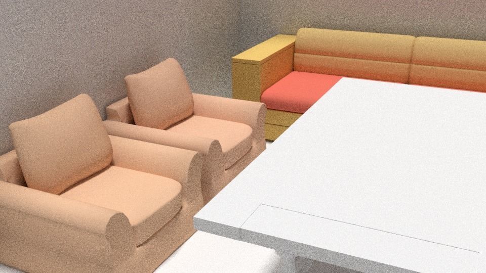 3d Home Model bathroom with walls and plants Low-poly 3D model_1