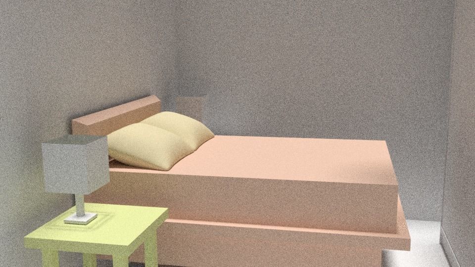 3d Home Model bathroom with walls and plants Low-poly 3D model_18