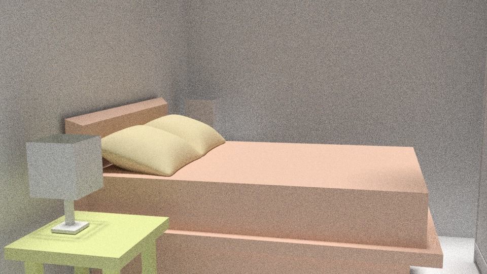 3d Home Model bathroom with walls and plants Low-poly 3D model_19