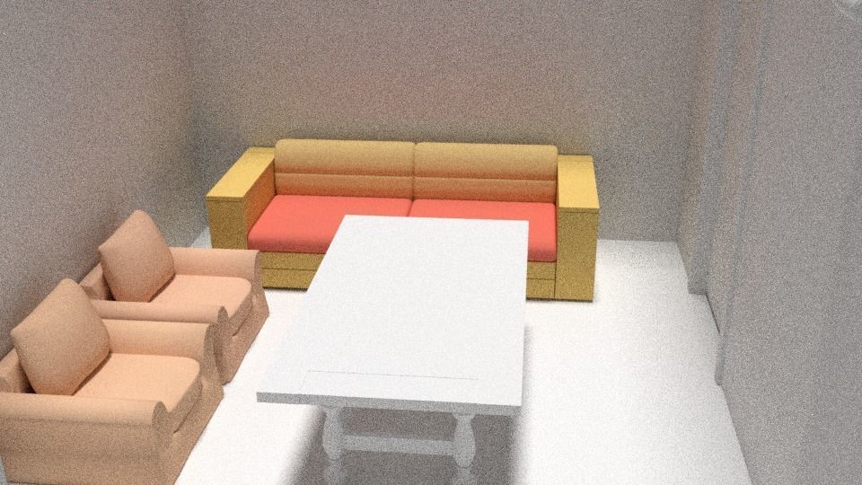 3d Home Model bathroom with walls and plants Low-poly 3D model_7