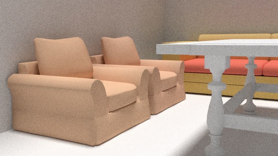 3d Home Model bathroom with walls and plants Low-poly 3D model_5