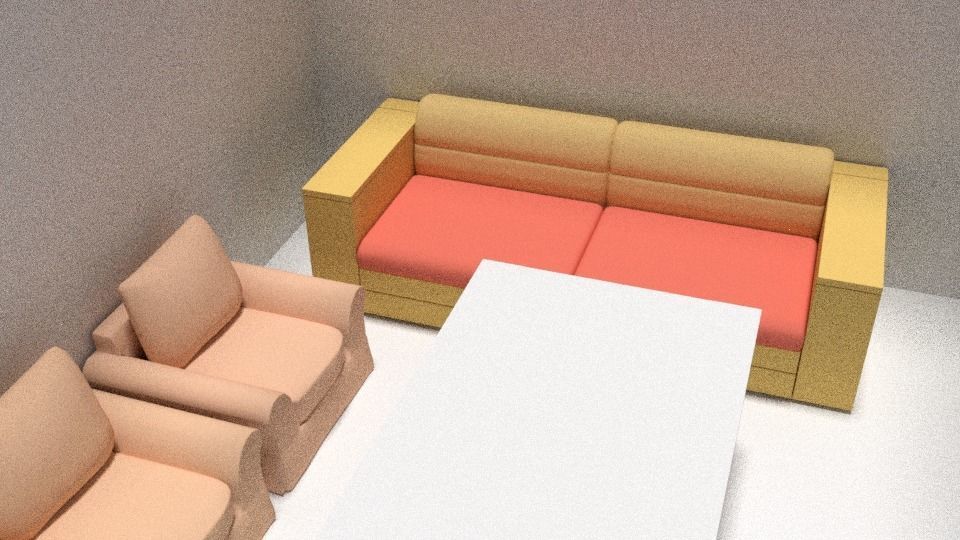 3d Home Model bathroom with walls and plants Low-poly 3D model_6