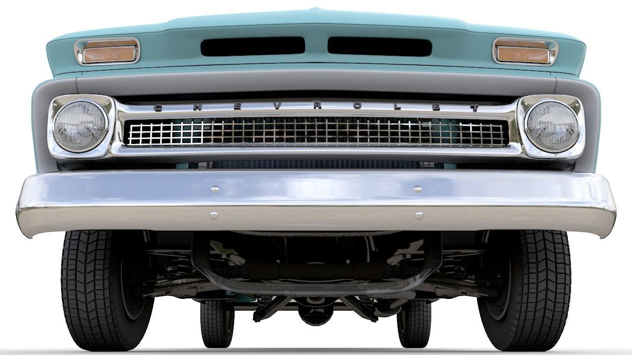 CHEVY C10 V8 PICKUP 1966 3D model_13