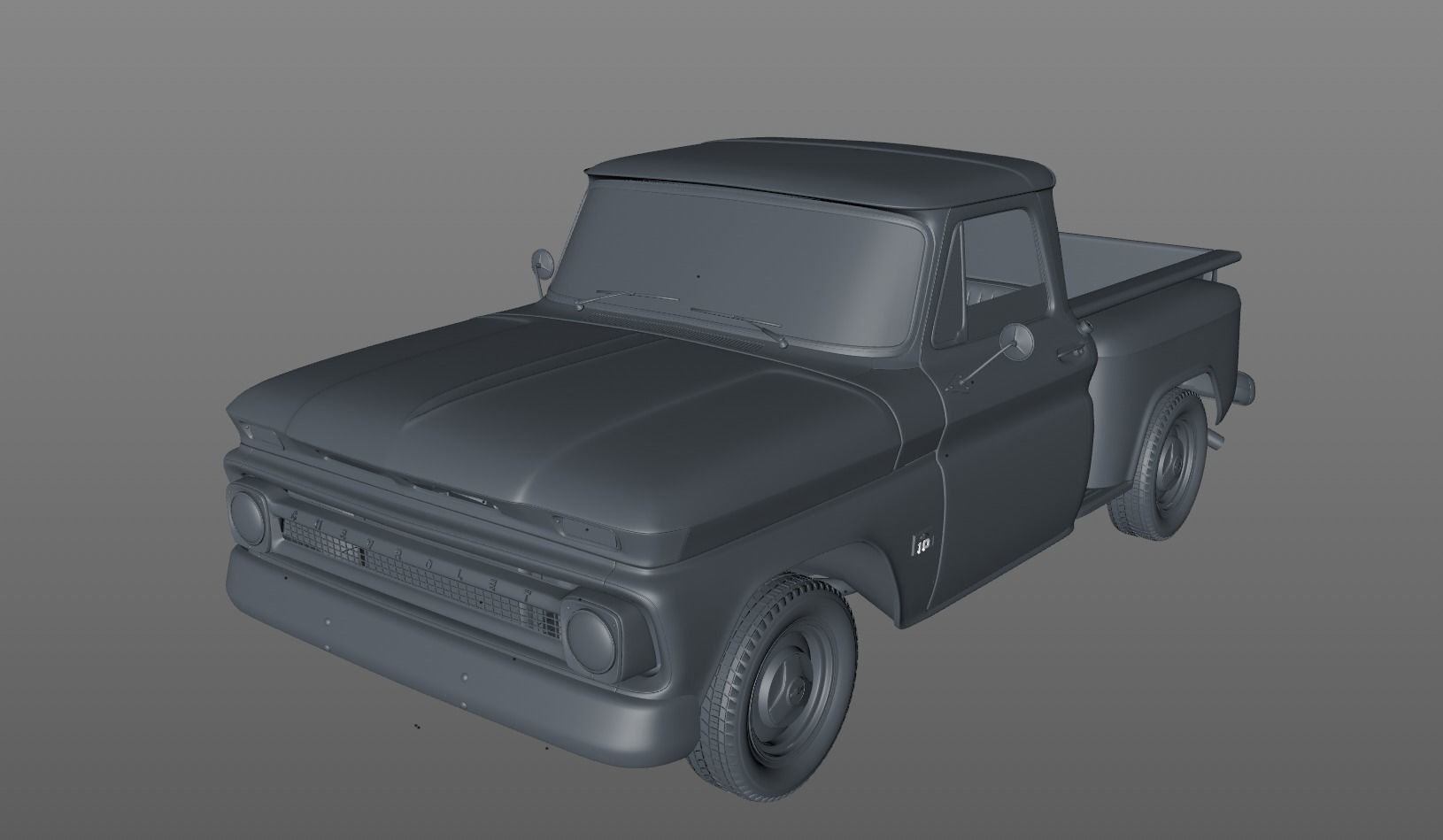 CHEVY C10 V8 PICKUP 1966 3D model_18
