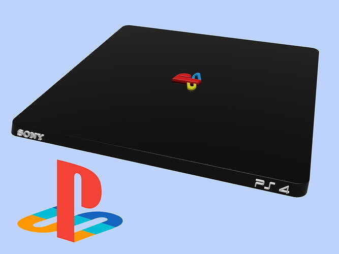 Original cover PS4 3d model for 3D printing 3D print model