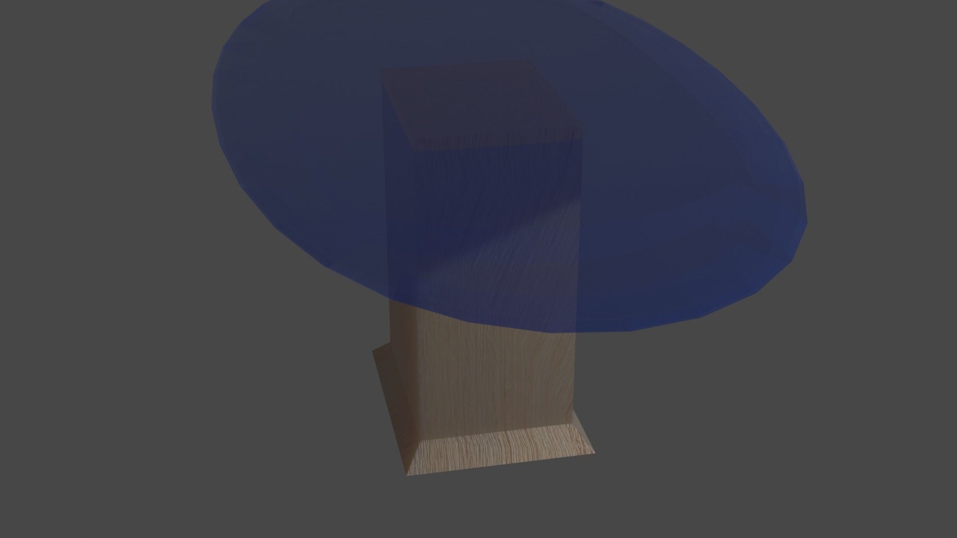 LowPolyGlassTable table with glass top Low-poly 3D model_2