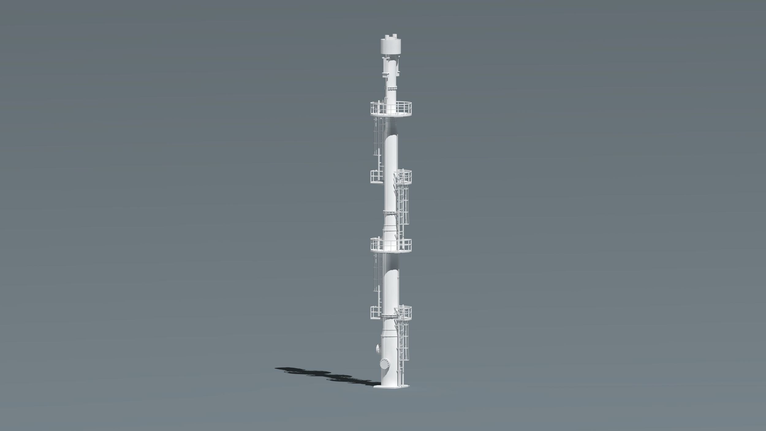 oil tanks and flare stacks  3D model_20
