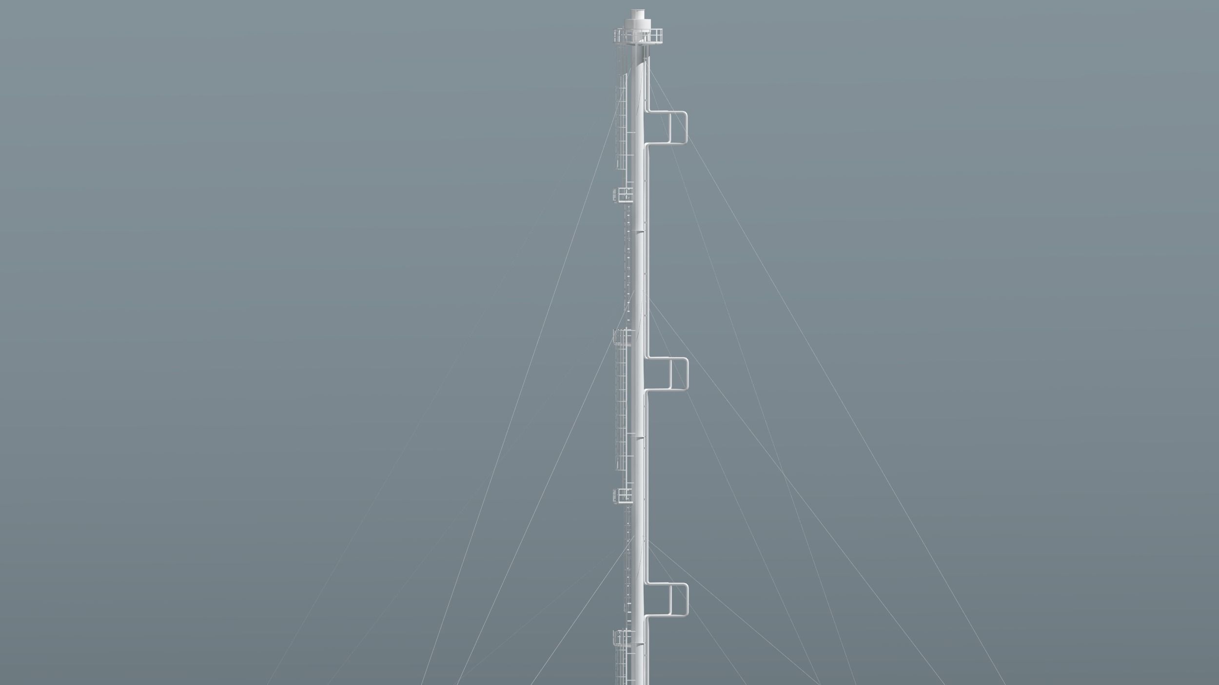 oil tanks and flare stacks  3D model_30