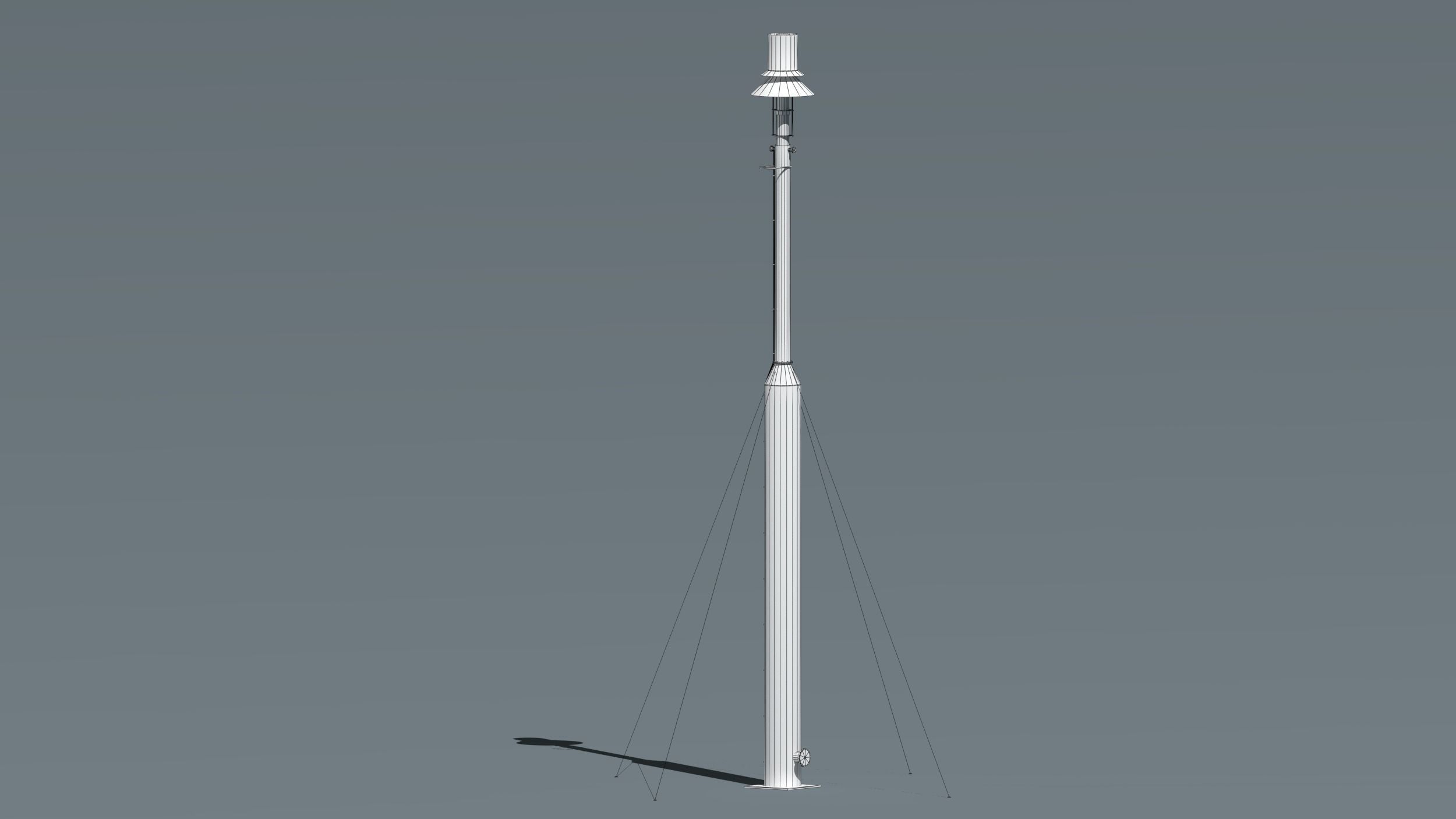 oil tanks and flare stacks  3D model_27
