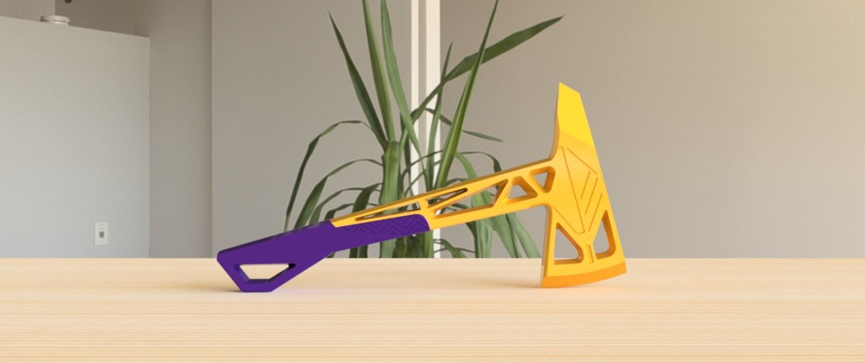 Prime Melee Axe from Valorant Game 3D print model_1