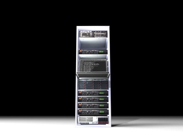 Computer Workstation Server 3D model_5
