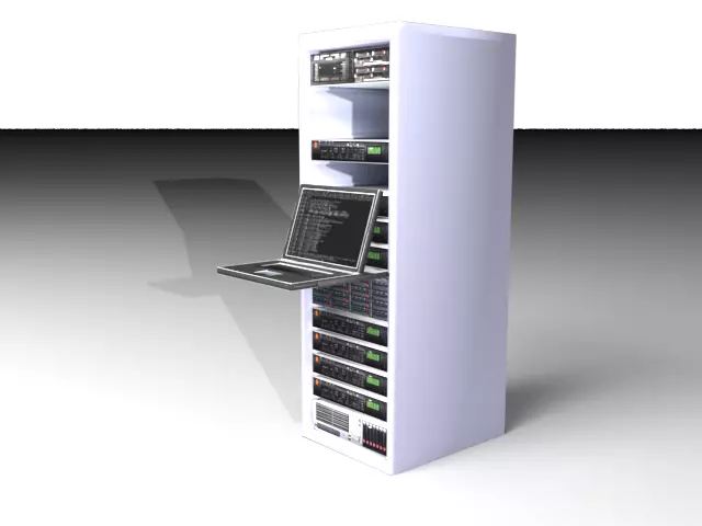 Computer Workstation Server 3D model_0