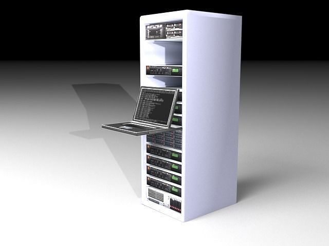 Computer Workstation Server 3D model