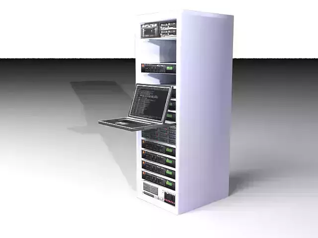 Computer Workstation Server 3D model