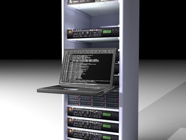Computer Workstation Server 3D model_8