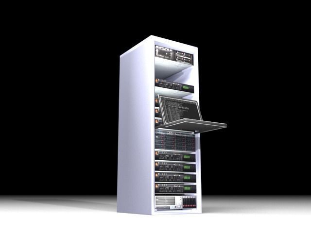 Computer Workstation Server 3D model_4