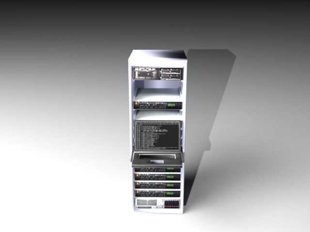 Computer Workstation Server 3D model_6