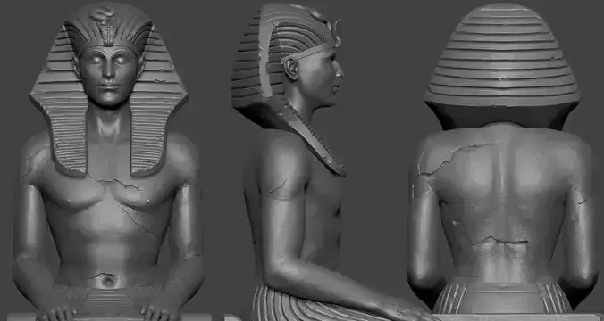 Egyptian Statue 3D print model