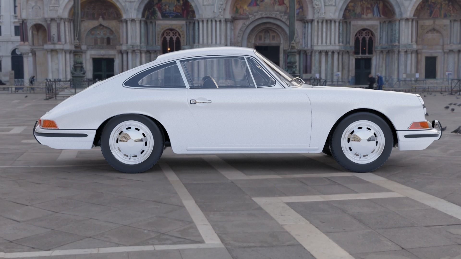 Porsche 911 1968 3D model_4