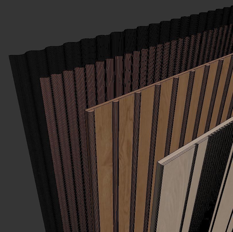 Wood panels set3 3D model_6