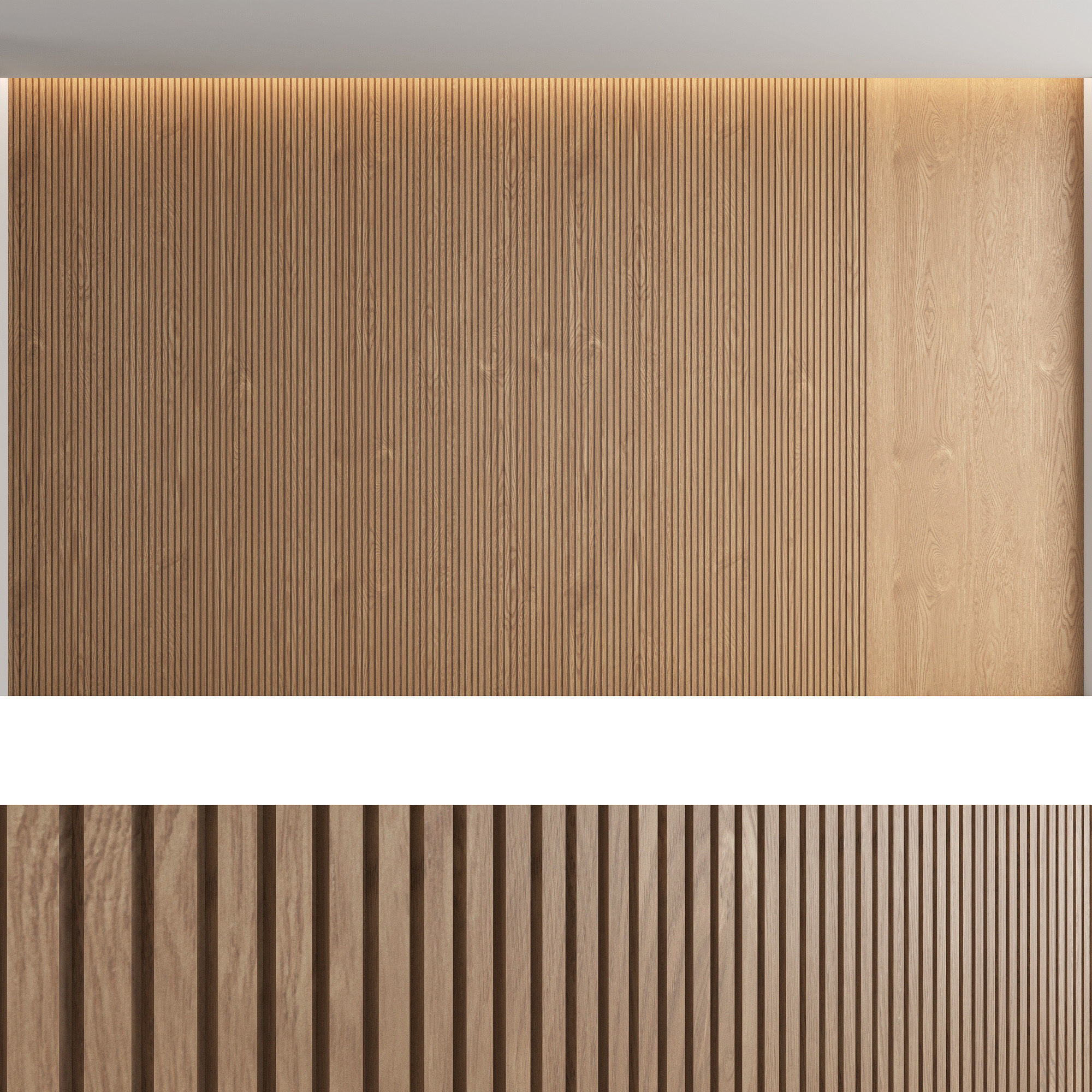 Wood panels set4 3D model_2
