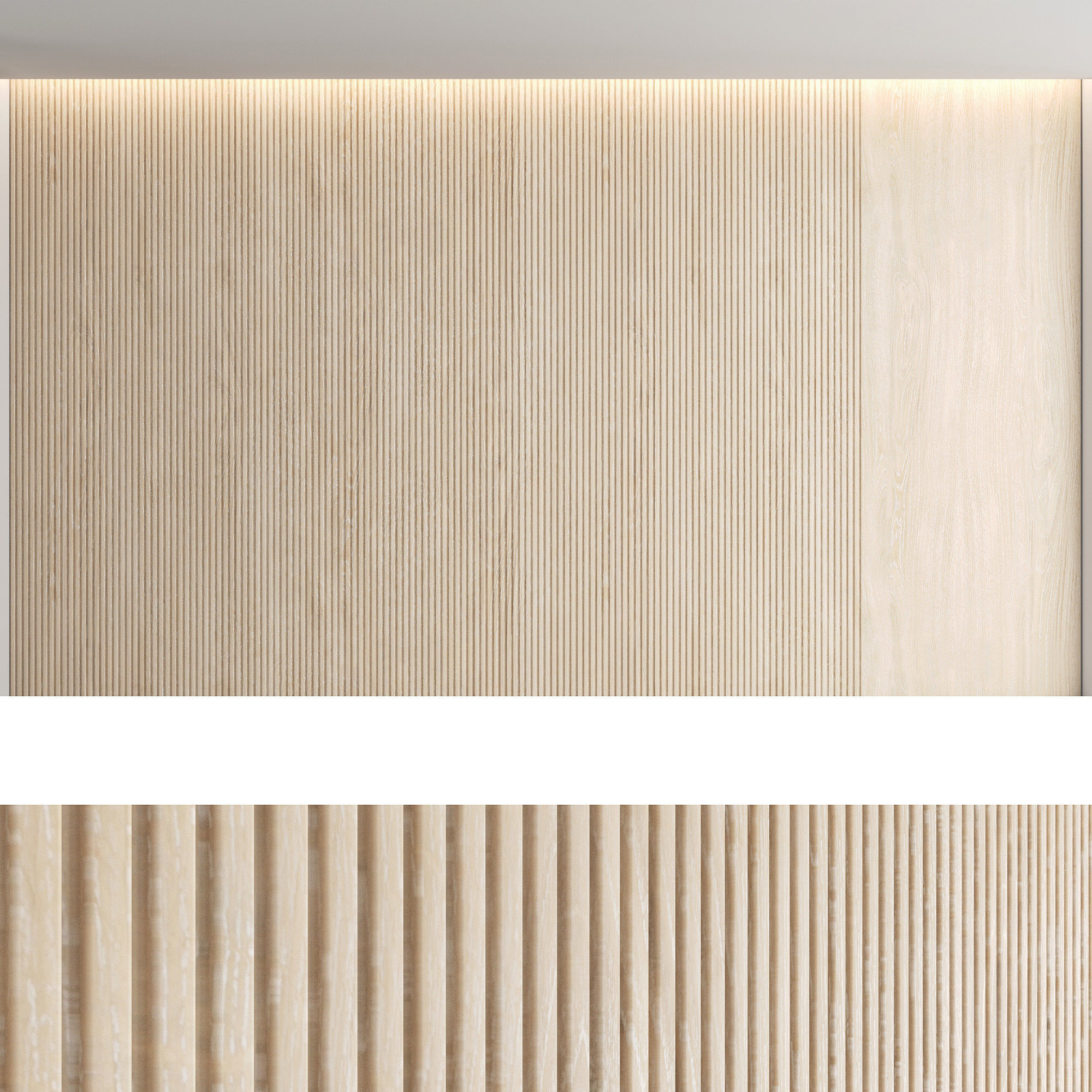 Wood panels set5 3D model_1