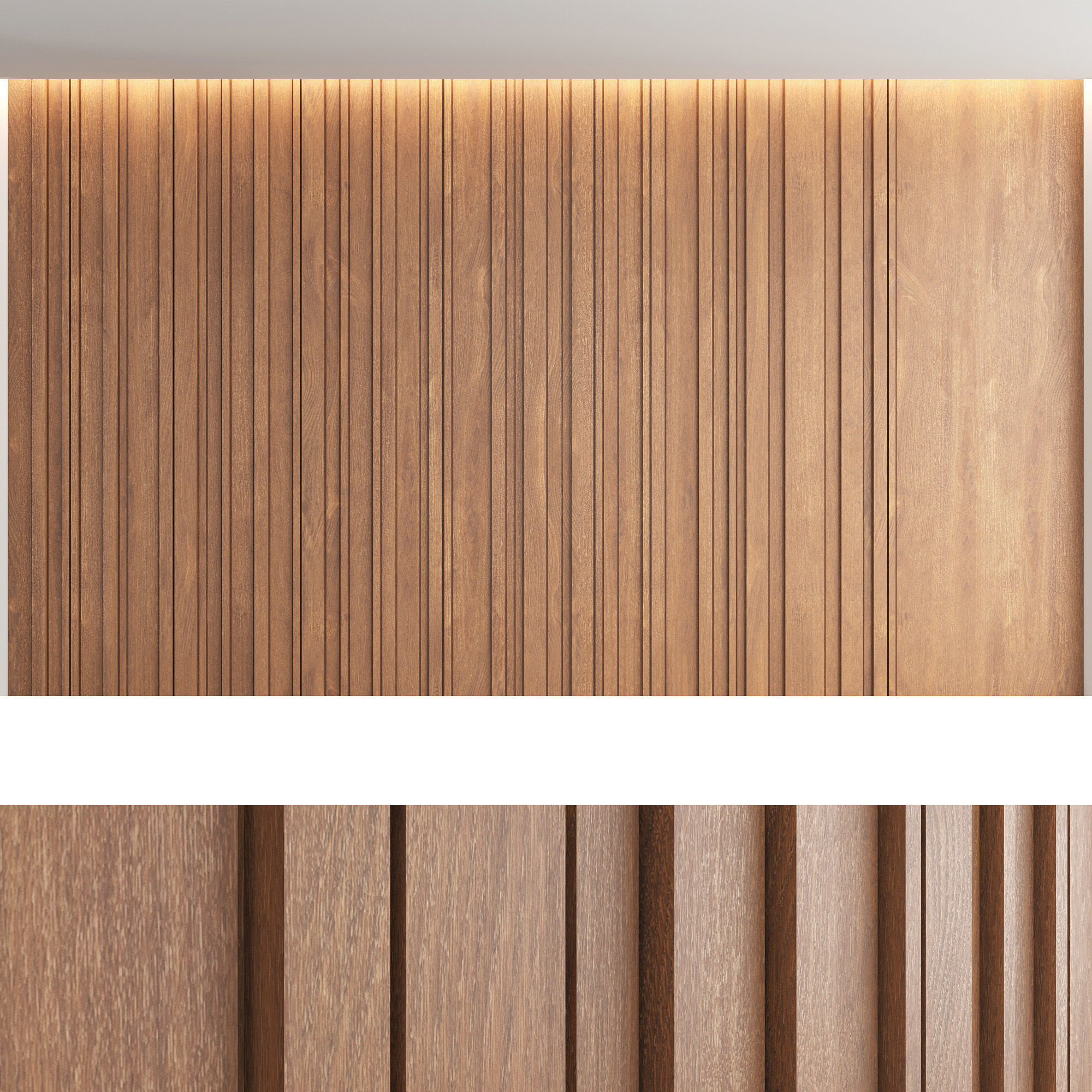 Wood panels set5 3D model_3