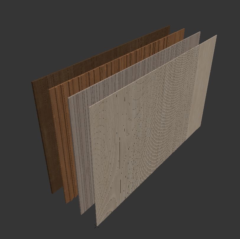 Wood panels set5 3D model_5