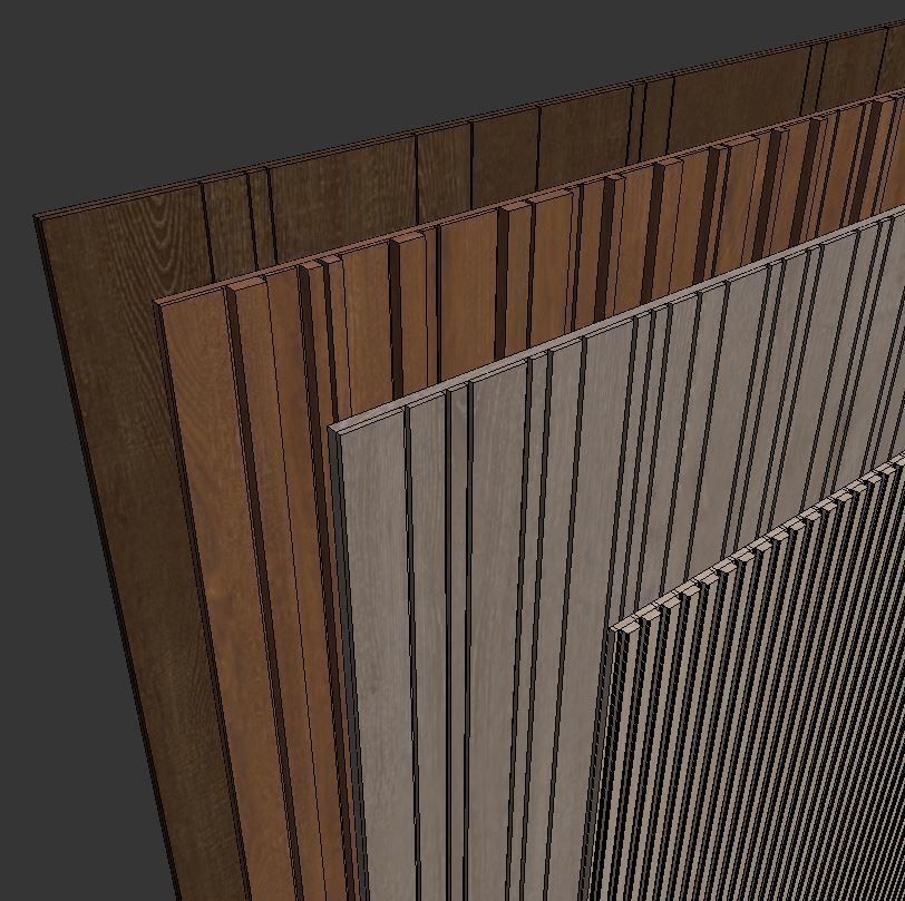 Wood panels set5 3D model_6