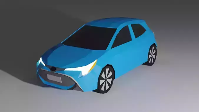 Low Poly Toyota Corolla Hatch