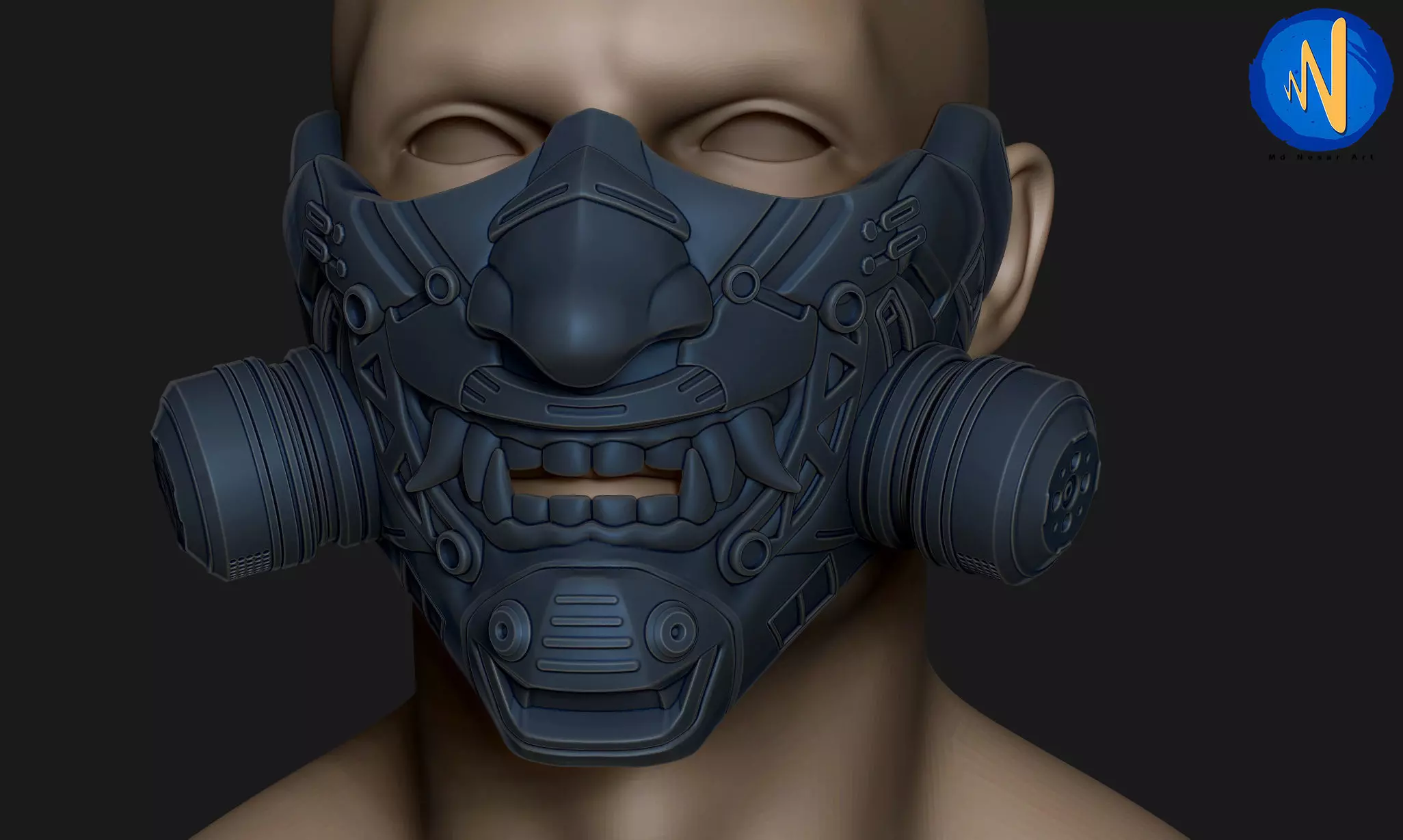 Scifi ONI Mask for 3d print 3D print model