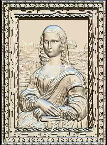 monalisa gioconda model monalisa gioconda leonardo da vinci 3D model