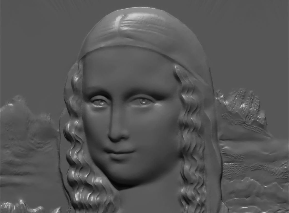 monalisa gioconda model monalisa gioconda leonardo da vinci 3D model_5