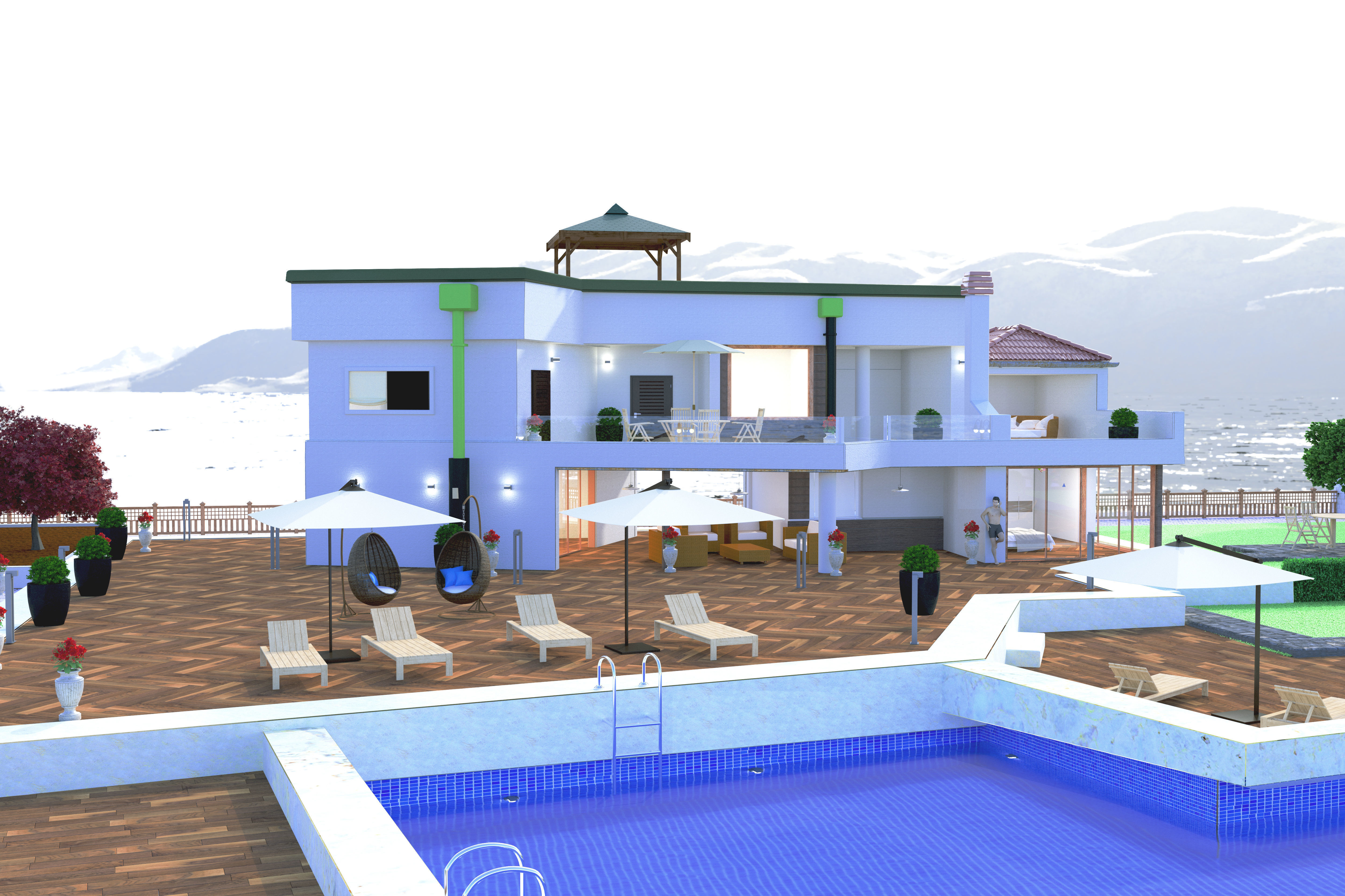 Villa in Croatia 3D model_5
