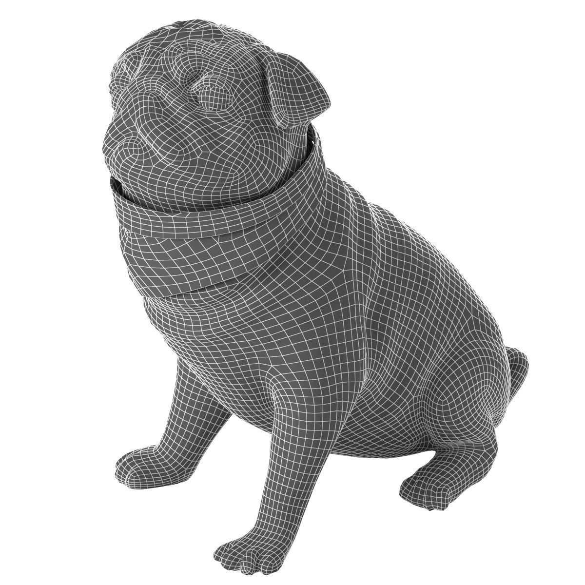 PUG - Dog 3D model_12
