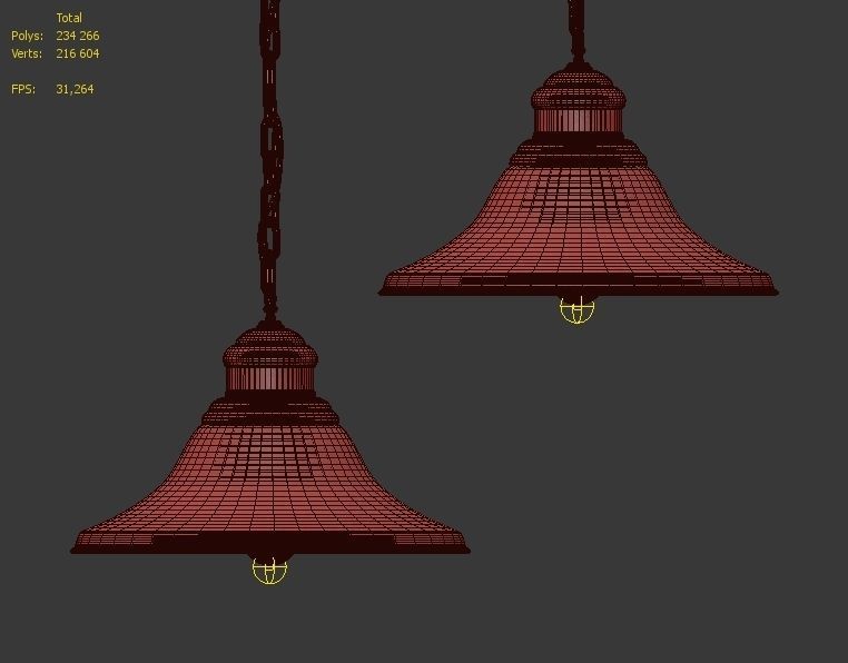 Hanging lamp Romatti Valencia 3D model_4
