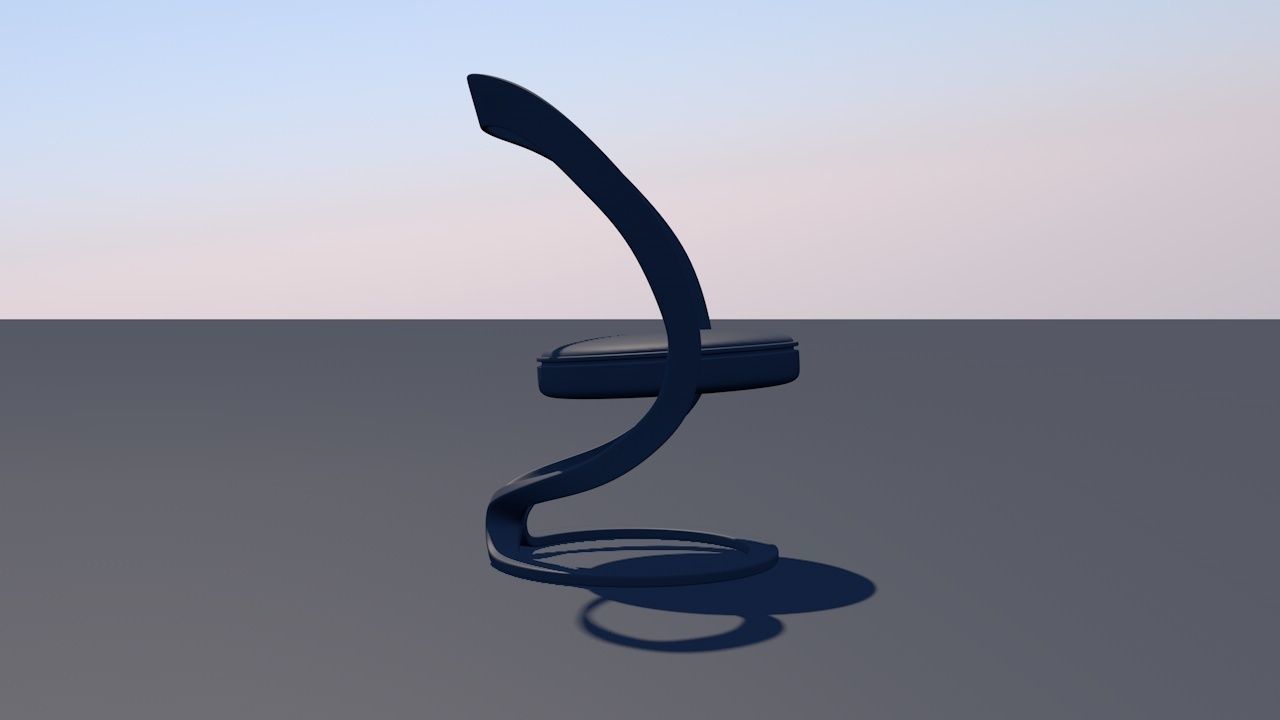 Round Table Dining Set 3D model_113