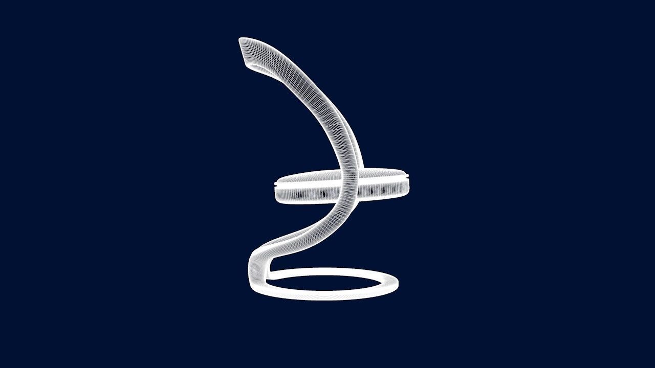 Round Table Dining Set 3D model_47