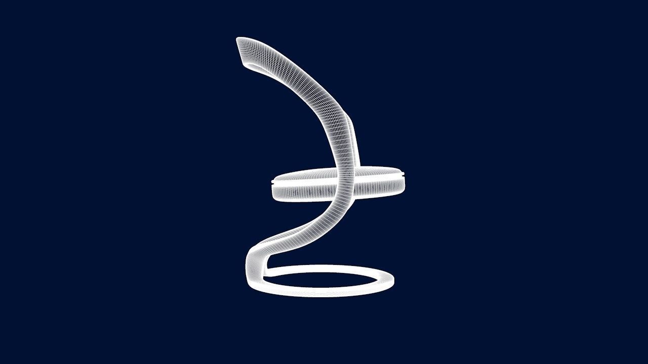 Round Table Dining Set 3D model_98