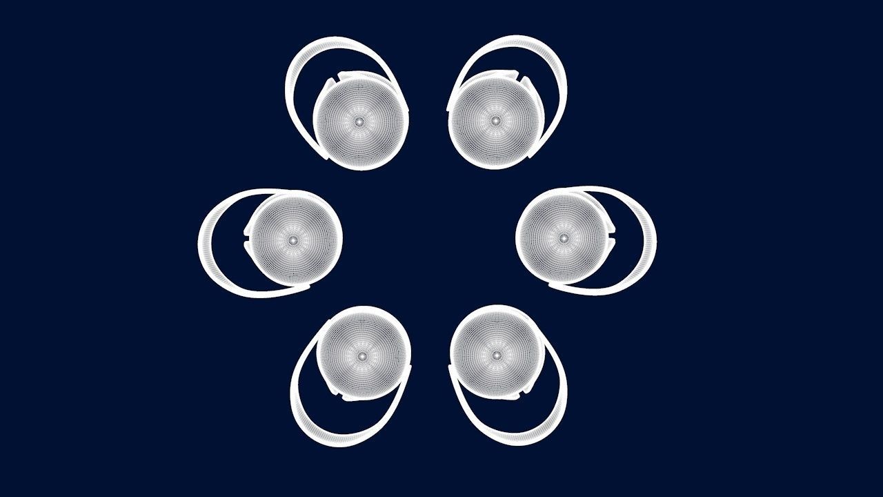 Round Table Dining Set 3D model_52