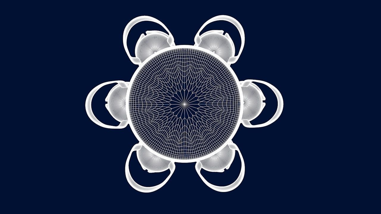 Round Table Dining Set 3D model_92